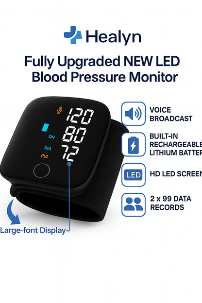 Healyn™ VitaSync Clinical-Grade BP Monitor